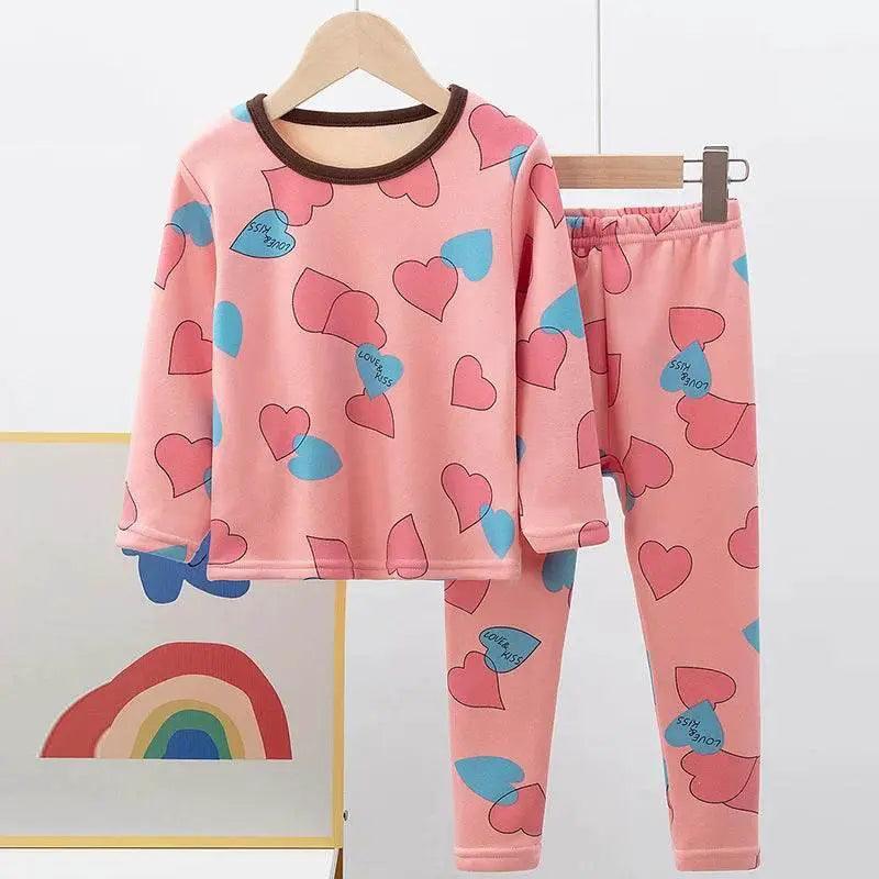  Cozy 2 Piece Kids Pajama Set Velvet Lined Toyland EU -  ToylandEU™