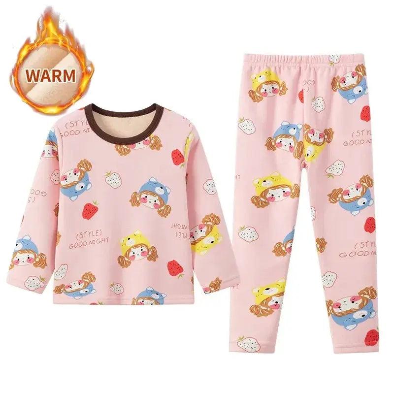  Cozy 2 Piece Kids Pajama Set Velvet Lined Toyland EU -  ToylandEU™