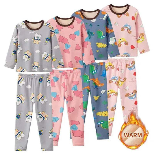  Cozy 2 Piece Kids Pajama Set Velvet Lined Toyland EU -  ToylandEU™
