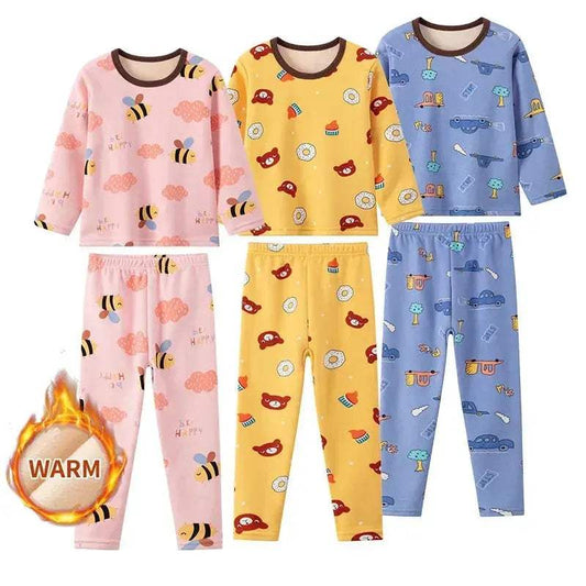  Cozy 2 Piece Kids Pajama Set Velvet Lined Toyland EU -  ToylandEU™