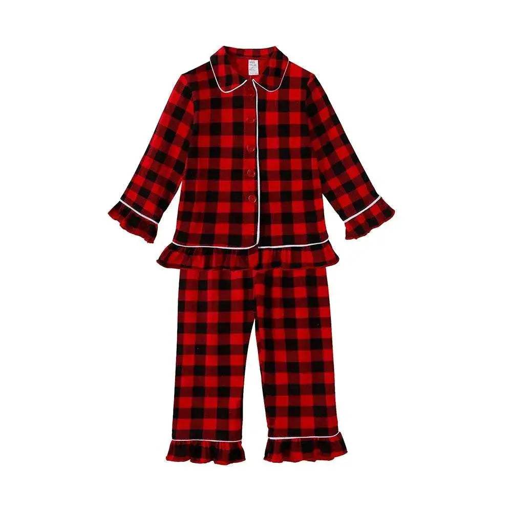  Cozy 7-13 Kids Pajama Set Velvet Xmas Print Toyland EU -  ToylandEU™