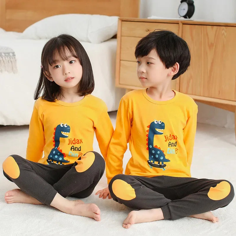 Cozy Autumn Winter Cotton Pajamas Sets For Kids Homewear - ToylandEU