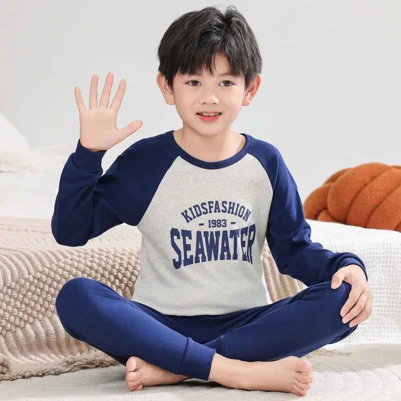 Cozy Autumn Winter Cotton Pajamas Sets For Kids Homewear - ToylandEU
