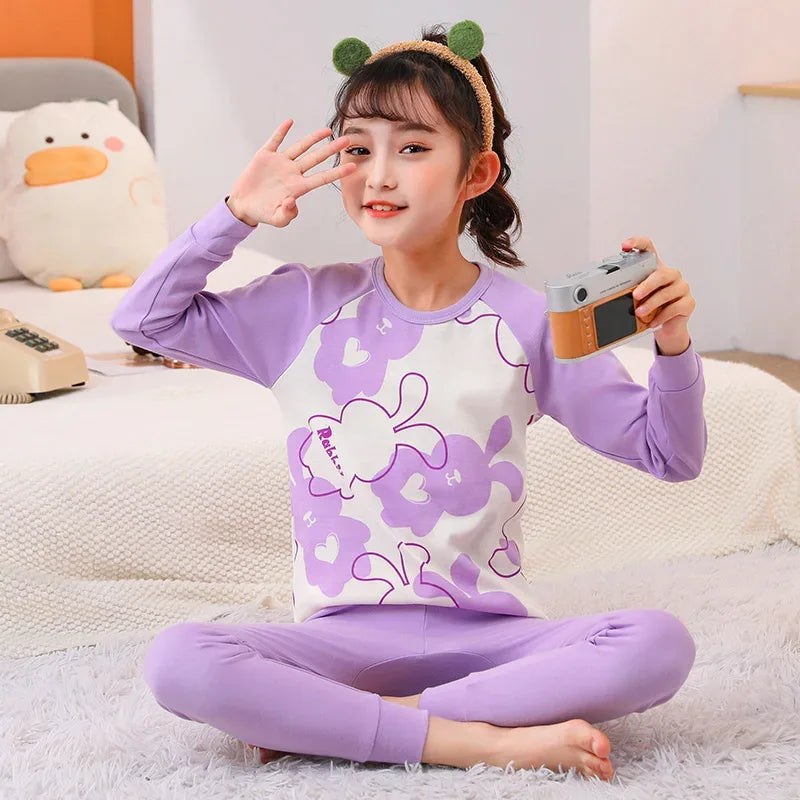 Cozy Autumn Winter Cotton Pajamas Sets For Kids Homewear - ToylandEU