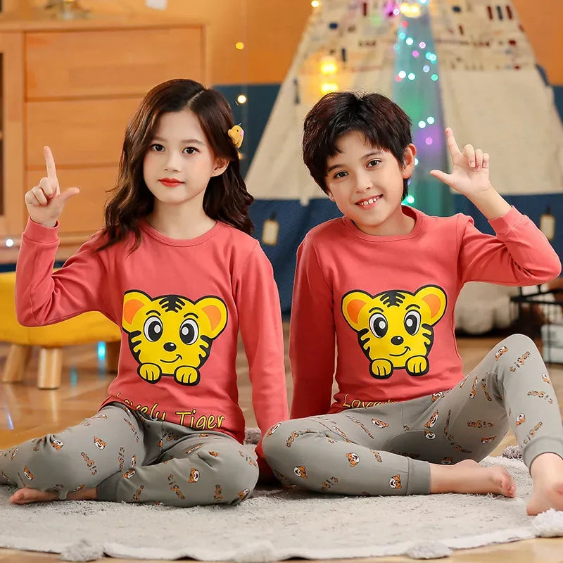Cozy Autumn Winter Cotton Pajamas Sets For Kids Homewear - ToylandEU
