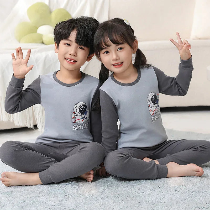Cozy Autumn Winter Cotton Pajamas Sets For Kids Homewear - ToylandEU