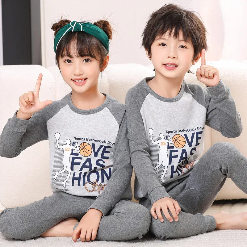 Cozy Autumn Winter Cotton Pajamas Sets For Kids Homewear - ToylandEU