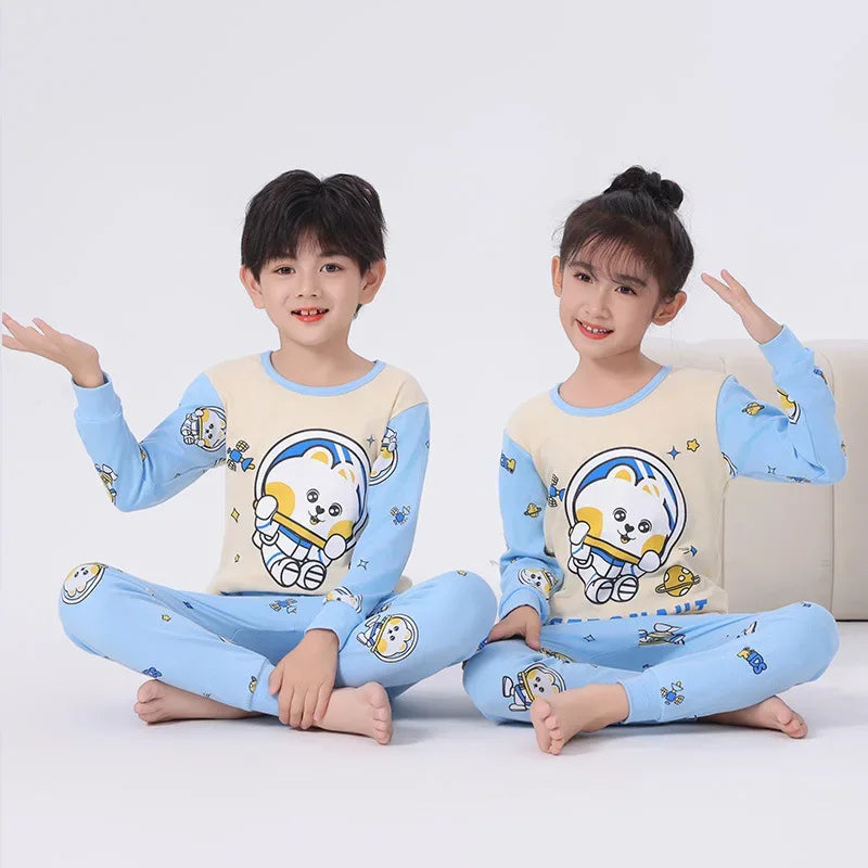 Cozy Autumn Winter Cotton Pajamas Sets For Kids Homewear - ToylandEU