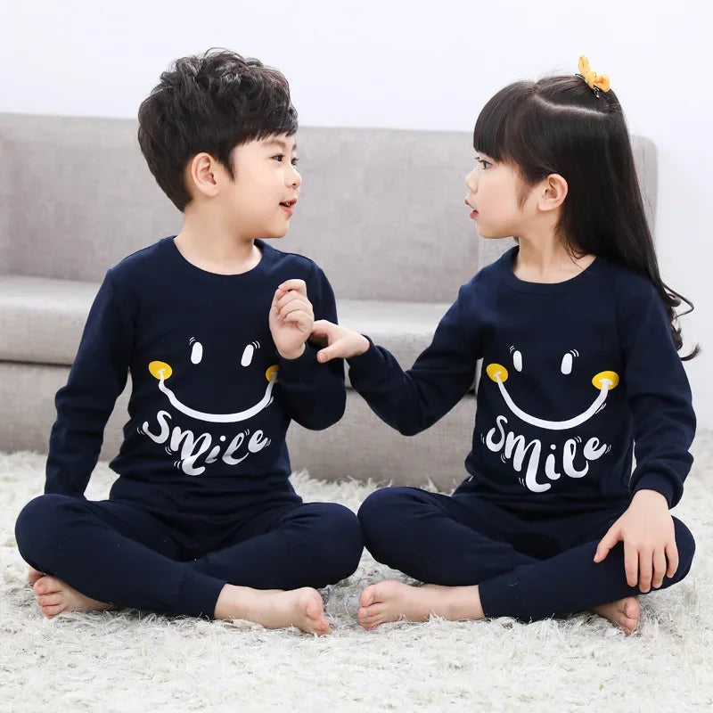 Cozy Autumn Winter Cotton Pajamas Sets For Kids Homewear - ToylandEU