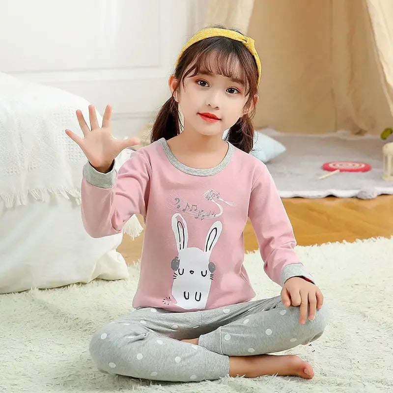 Cozy Autumn Winter Cotton Pajamas Sets For Kids Homewear - ToylandEU