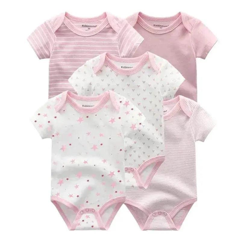  Cozy Baby Bodysuits Five Pack Cartoon Print Toyland EU -  ToylandEU™
