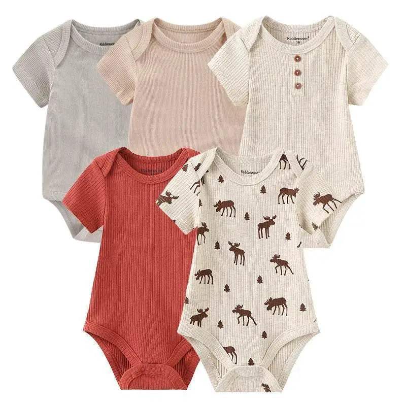  Cozy Baby Bodysuits Five Pack Cartoon Print Toyland EU -  ToylandEU™