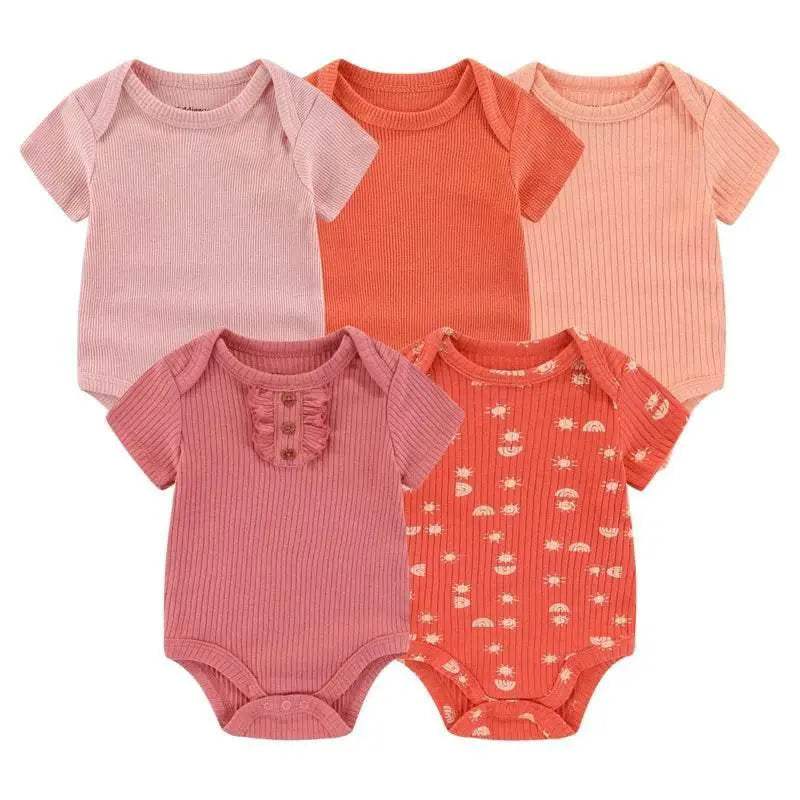  Cozy Baby Bodysuits Five Pack Cartoon Print Toyland EU -  ToylandEU™