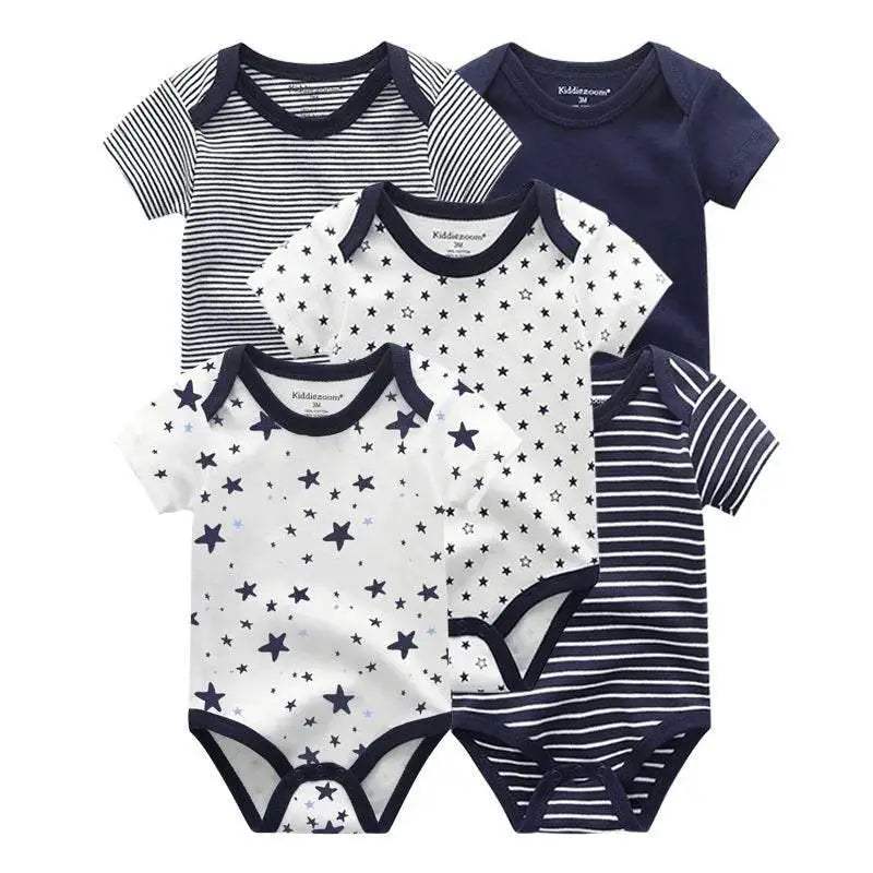  Cozy Baby Bodysuits Five Pack Cartoon Print Toyland EU -  ToylandEU™