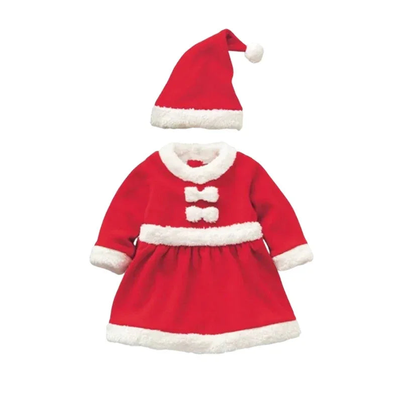 Cozy Baby Costume Romper Hooded Santa Claus Unisex For Christmas Festivities - ToylandEU