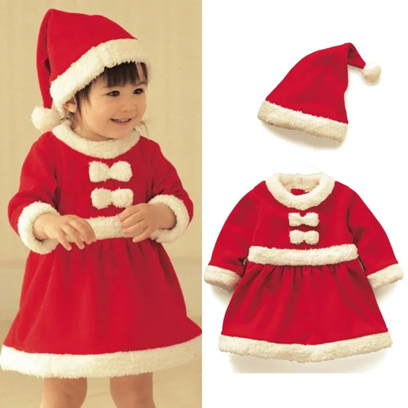 Cozy Baby Costume Romper Hooded Santa Claus Unisex For Christmas Festivities - ToylandEU
