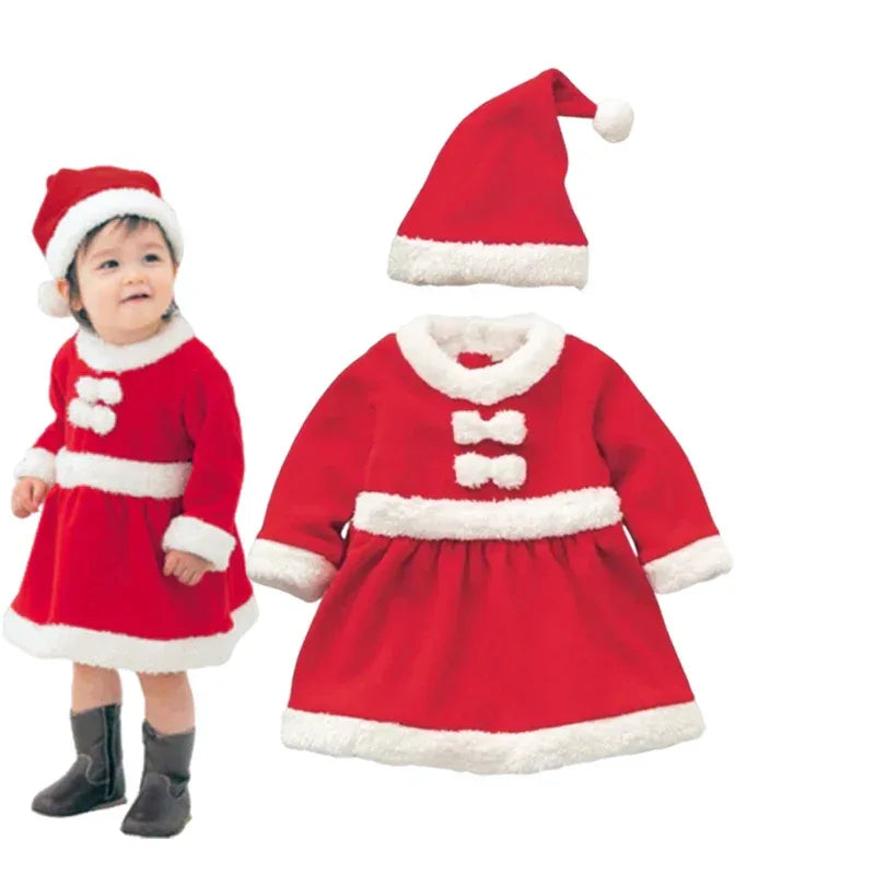 Cozy Baby Costume Romper Hooded Santa Claus Unisex For Christmas Festivities - ToylandEU
