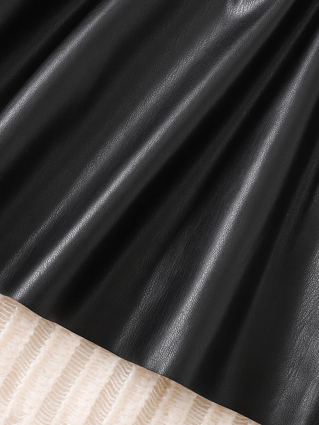 Cozy Baby Girls Dress With Bow And Leather Patchwork - ToylandEU