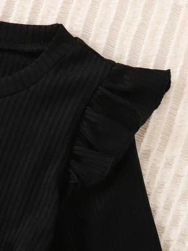  Cozy Baby Girls Dress With Bow Patchwork Knit Soft -  ToylandEU™