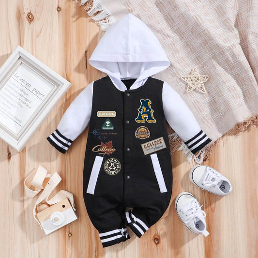 Cozy Baby Romper Hooded Knit Long Sleeve Ultra Soft Unisex 0 To 18 Months Beachwear - ToylandEU