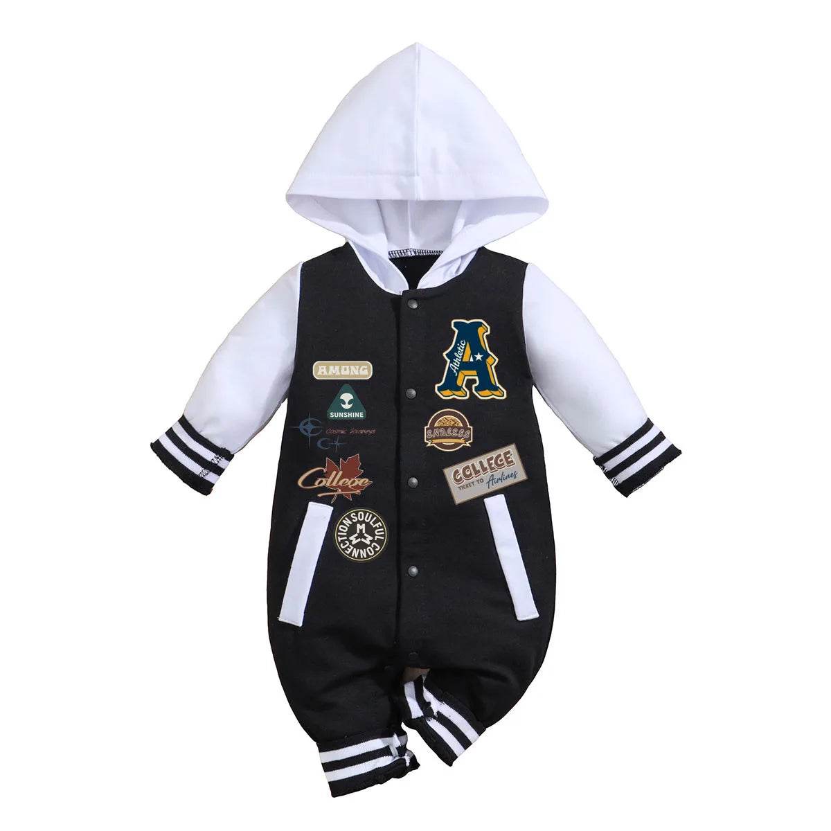 Cozy Baby Romper Hooded Knit Long Sleeve Ultra Soft Unisex 0 To 18 Months Beachwear - ToylandEU