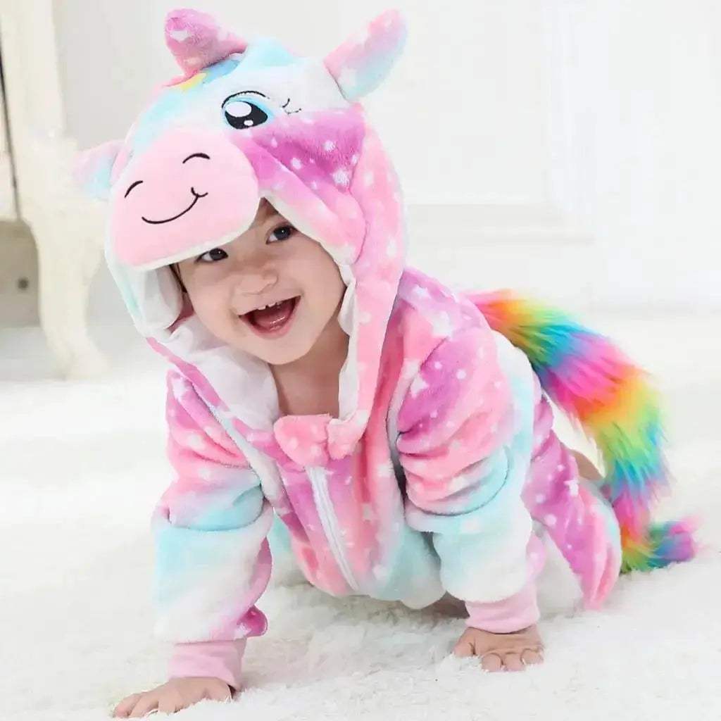  Cozy Baby Romper Hooded Zippered Flannel Toyland EU -  ToylandEU™