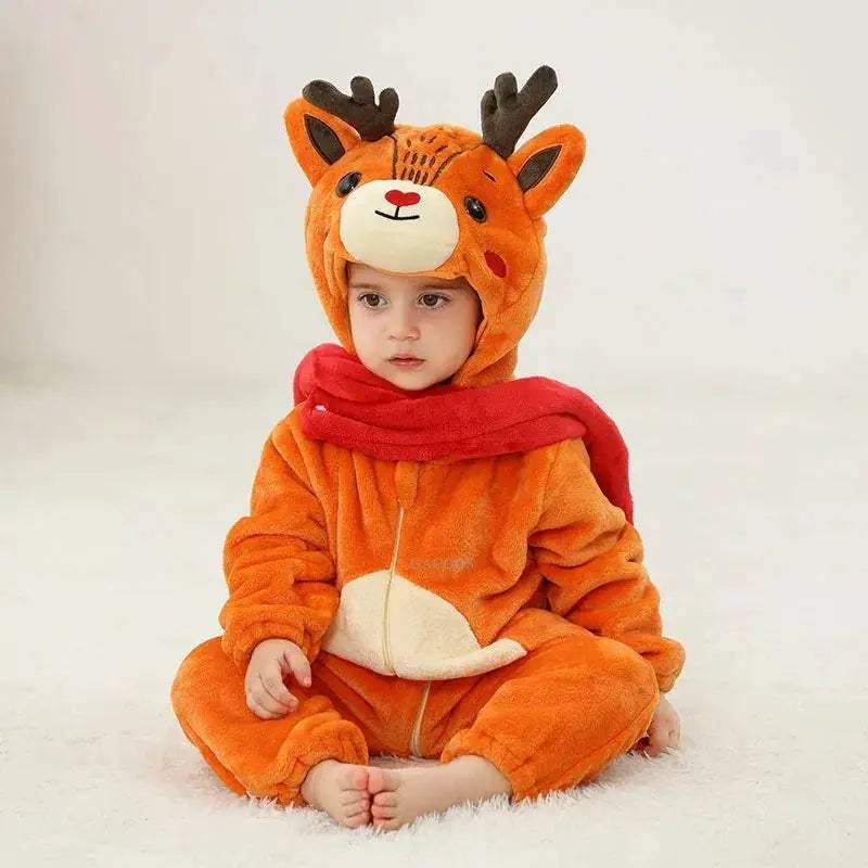  Cozy Baby Romper Hooded Zippered Flannel Toyland EU -  ToylandEU™