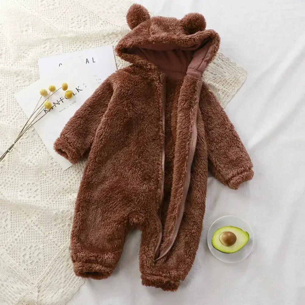  Cozy Baby Rompers Bear Hood Zipper 0 To 24M Toyland EU -  ToylandEU™