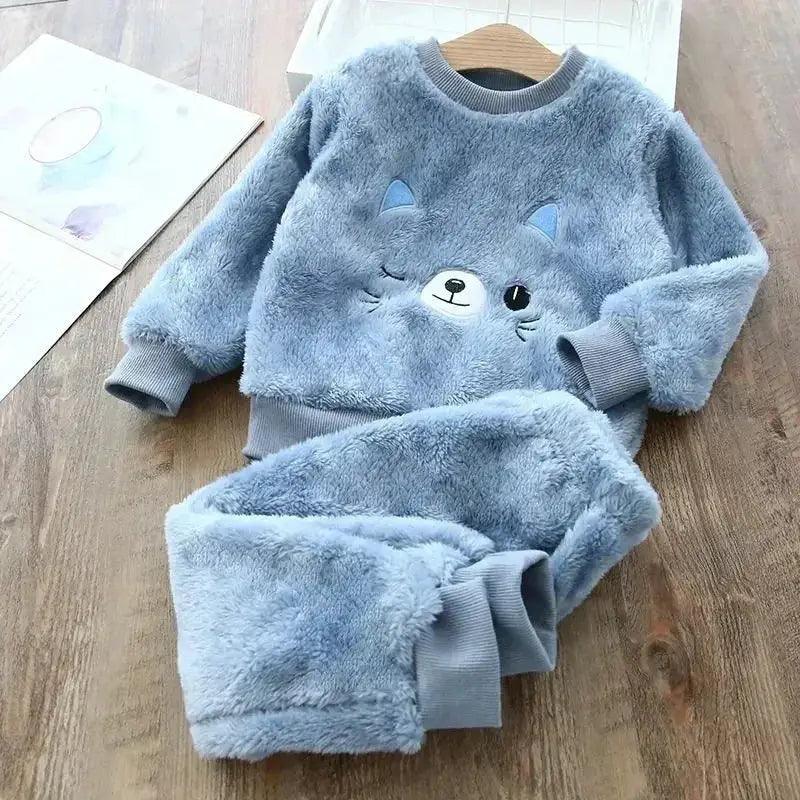  Cozy Bear Print 2 Piece Pajama Sets For Kids Toyland EU -  ToylandEU™