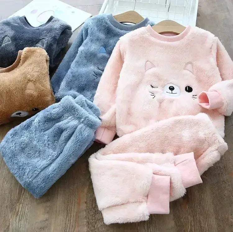  Cozy Bear Print 2 Piece Pajama Sets For Kids Toyland EU -  ToylandEU™