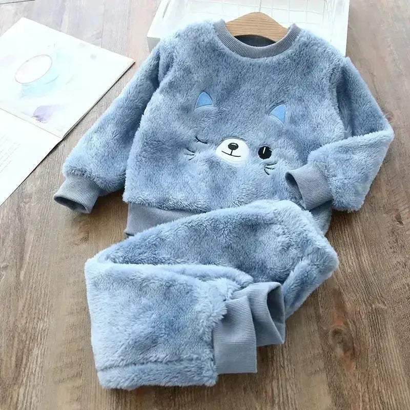  Cozy Bear Print 2 Piece Pajama Sets For Kids Toyland EU -  ToylandEU™