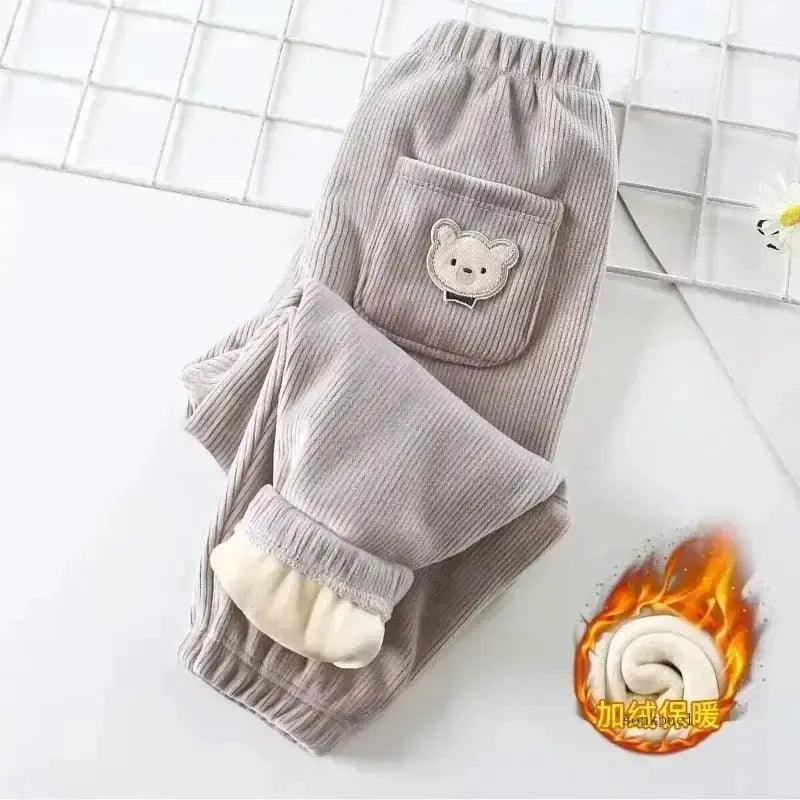  Cozy Bear Print Kids Pants Elastic Waist Toyland EU -  ToylandEU™