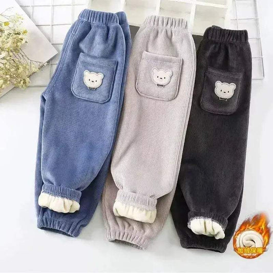 Cozy Bear Print Kids Pants Elastic Waist Toyland EU -  ToylandEU™