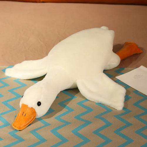 Cozy Big White Goose Plush Pillow - Perfect Comfort Toy for All Ages - ToylandEU