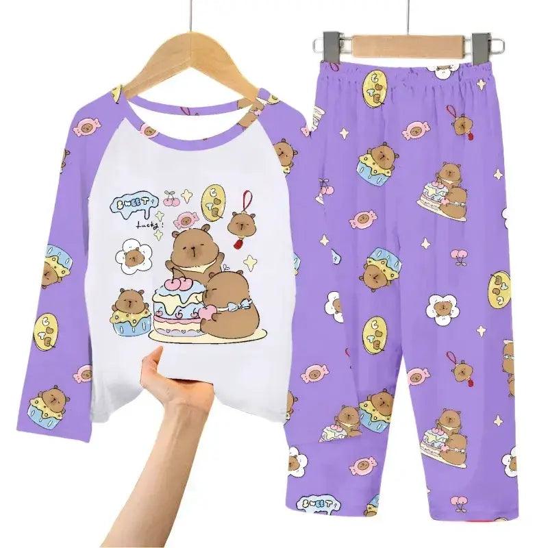  Cozy Capybara Printed Kids Pajama Set Toyland EU -  ToylandEU™