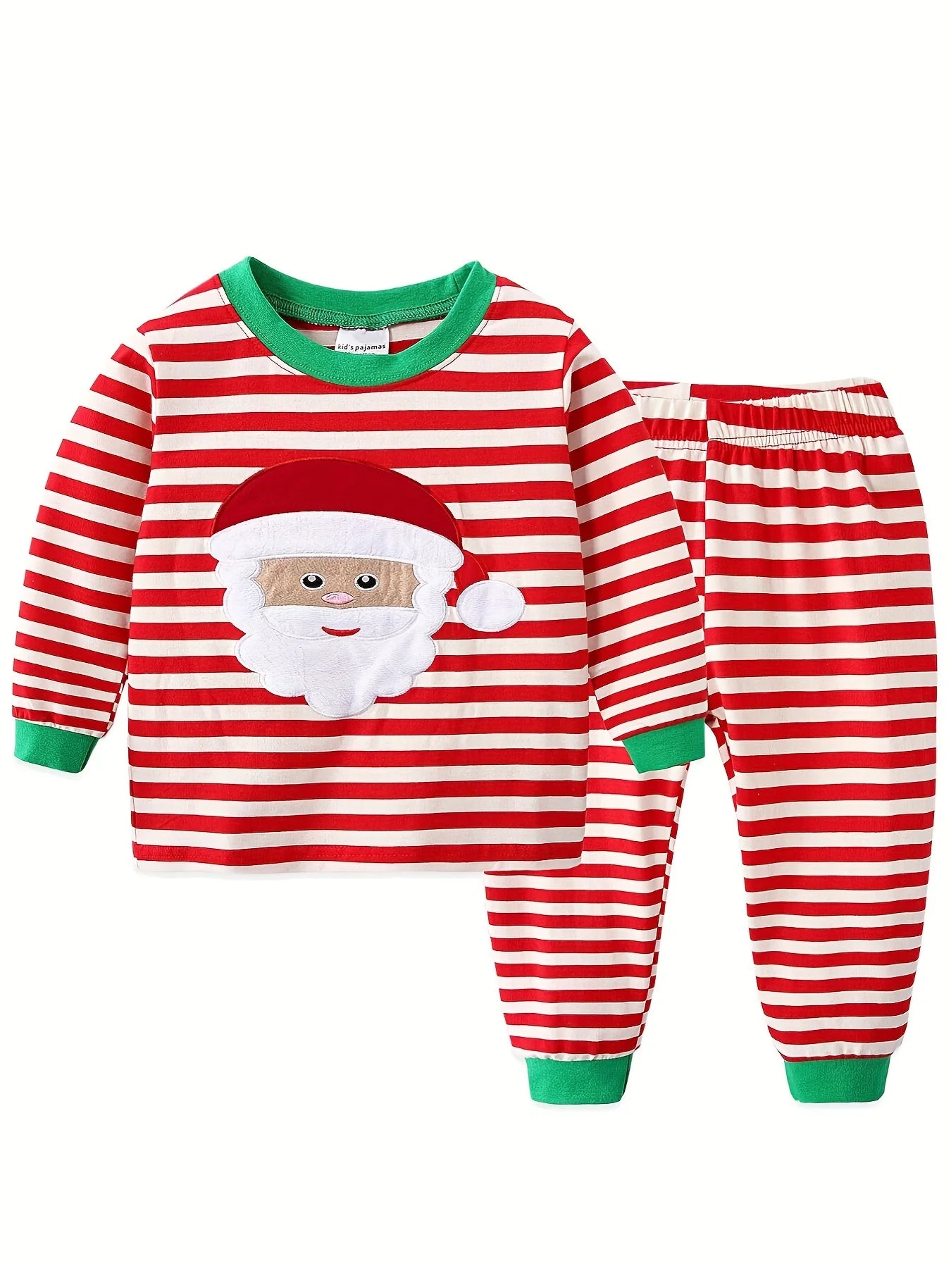 Cozy Cartoon Christmas Pajamas Set For Kids Boys 2 Piece Long Sleeve Round Neck Autumn Winter Sleepwear - ToylandEU
