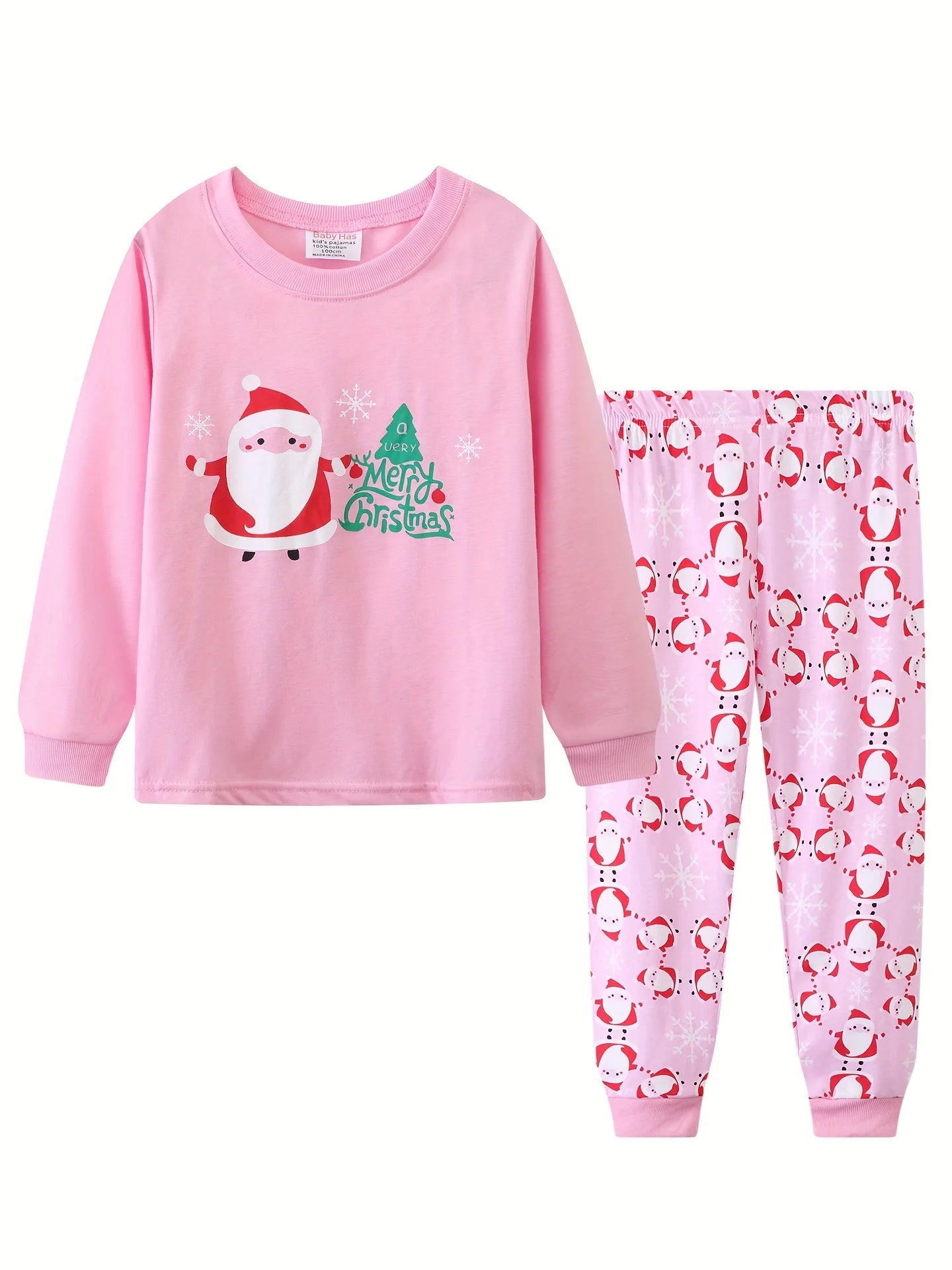 Cozy Cartoon Christmas Pajamas Set For Kids Boys 2 Piece Long Sleeve Round Neck Autumn Winter Sleepwear - ToylandEU