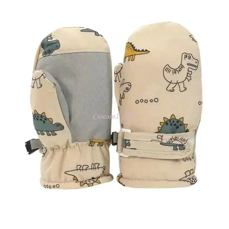  Cozy Cartoon Dinosaur Print Non Slip Gloves Toyland EU -  ToylandEU™