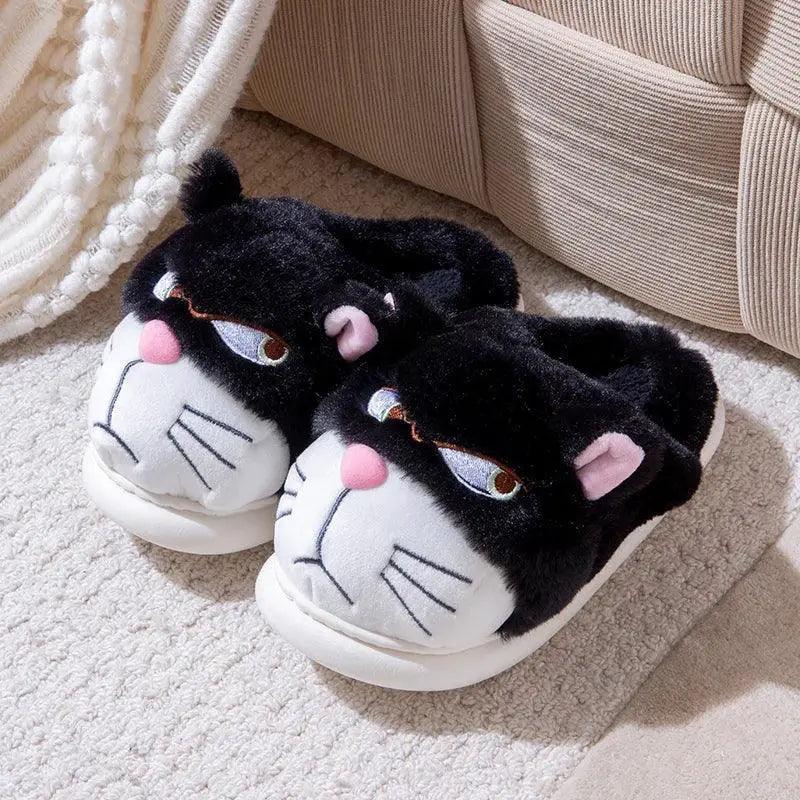  Cozy Cartoon Plush Slippers 1CM Heel Women Toyland EU -  ToylandEU™