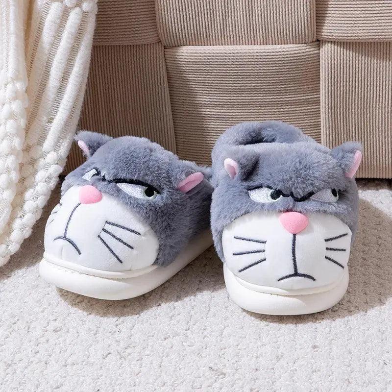  Cozy Cartoon Plush Slippers 1CM Heel Women Toyland EU -  ToylandEU™