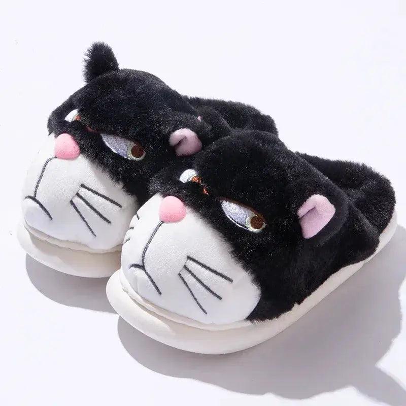  Cozy Cartoon Plush Slippers 1CM Heel Women Toyland EU -  ToylandEU™
