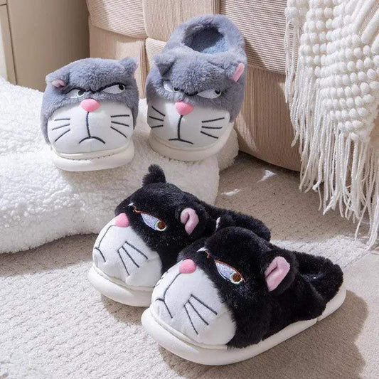  Cozy Cartoon Plush Slippers 1CM Heel Women Toyland EU -  ToylandEU™