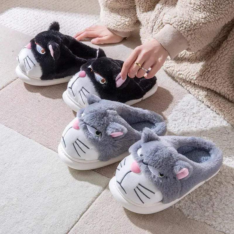  Cozy Cartoon Plush Slippers 1CM Heel Women Toyland EU -  ToylandEU™