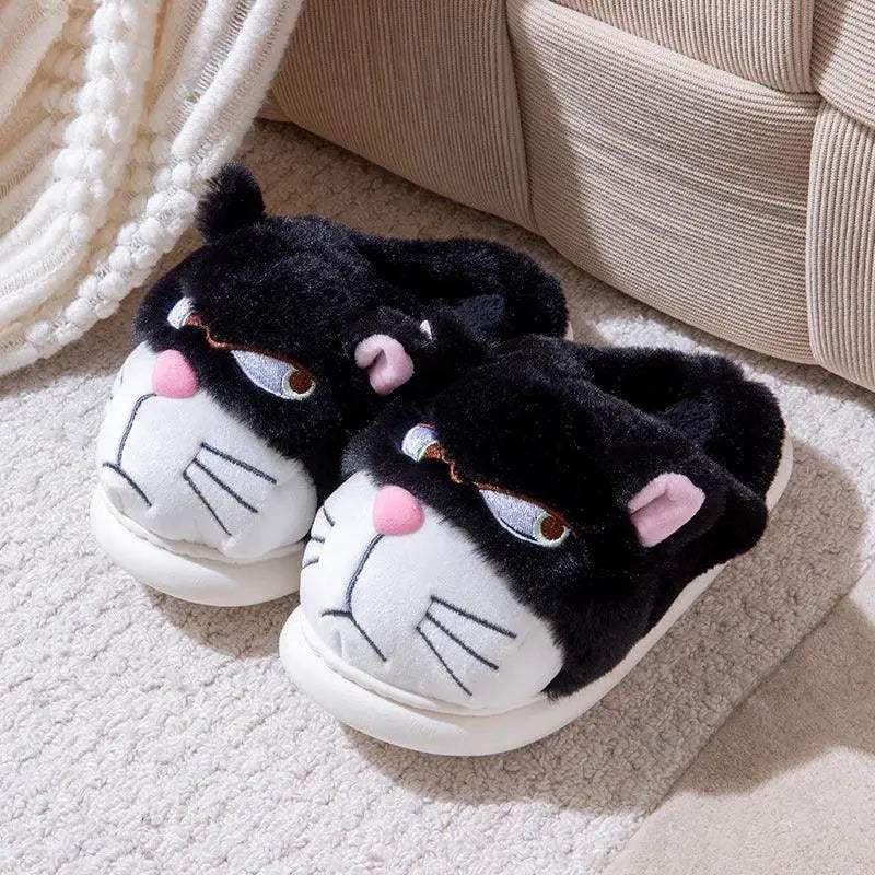  Cozy Cartoon Plush Slippers 1CM Heel Women Toyland EU -  ToylandEU™
