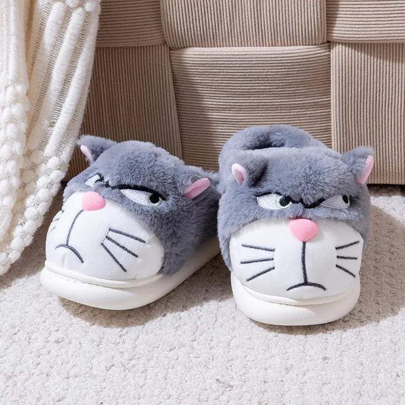  Cozy Cartoon Plush Slippers 1CM Heel Women Toyland EU -  ToylandEU™