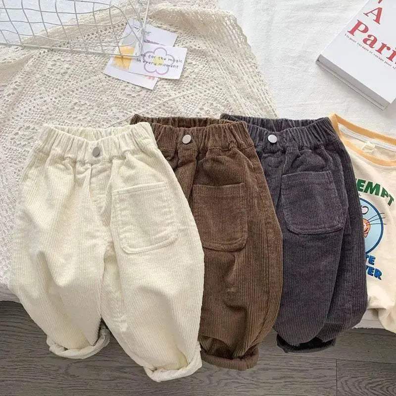  Cozy Corduroy Pants Elastic Waist Toyland EU -  ToylandEU™