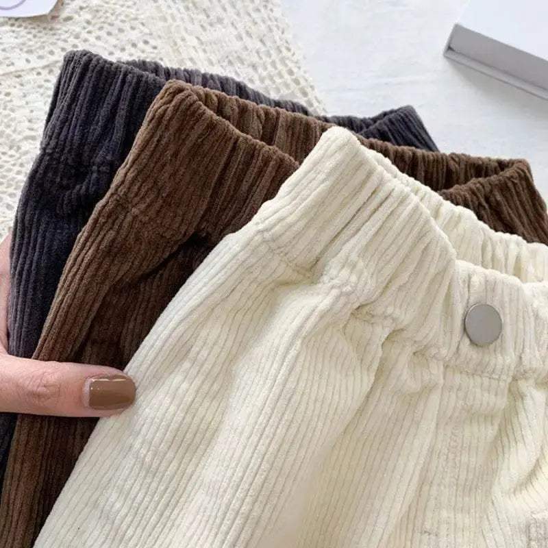  Cozy Corduroy Pants Elastic Waist Toyland EU -  ToylandEU™