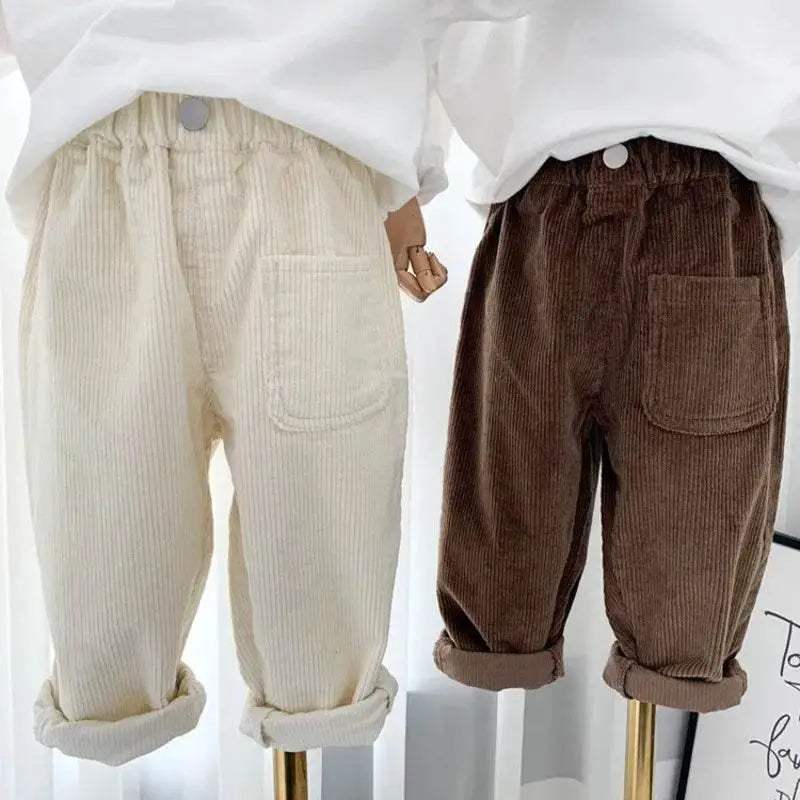  Cozy Corduroy Pants Elastic Waist Toyland EU -  ToylandEU™