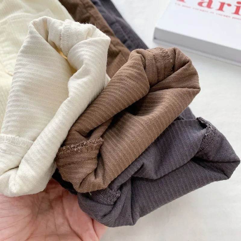 Cozy Corduroy Pants For Unisex Kids With Elastic Waist Loose Fit Autumn Winter Casual Trousers - ToylandEU