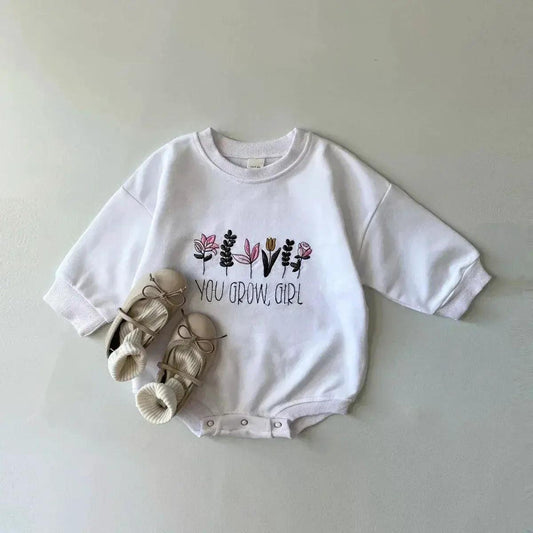  Cozy Cotton Baby Romper Floral Embroidery Toyland EU -  ToylandEU™